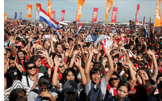 Paraguayer bei der Wahl 2018 in Asuncion