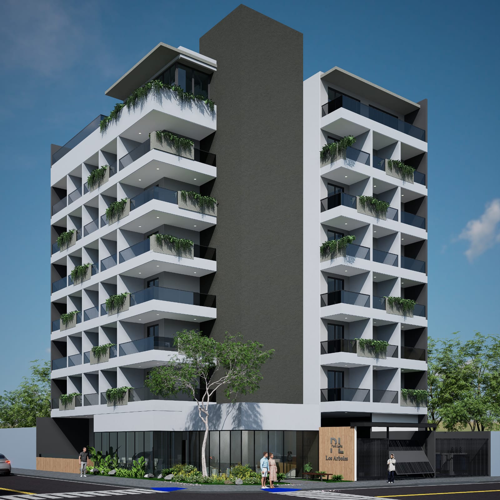 Fassade Park Lofts Los Arboles